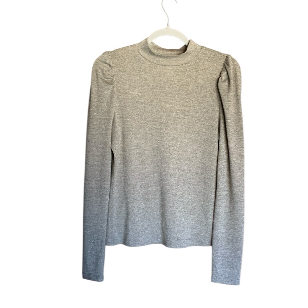 Anthropologie Dolan womens sweater size medium metallic neutral minimalist